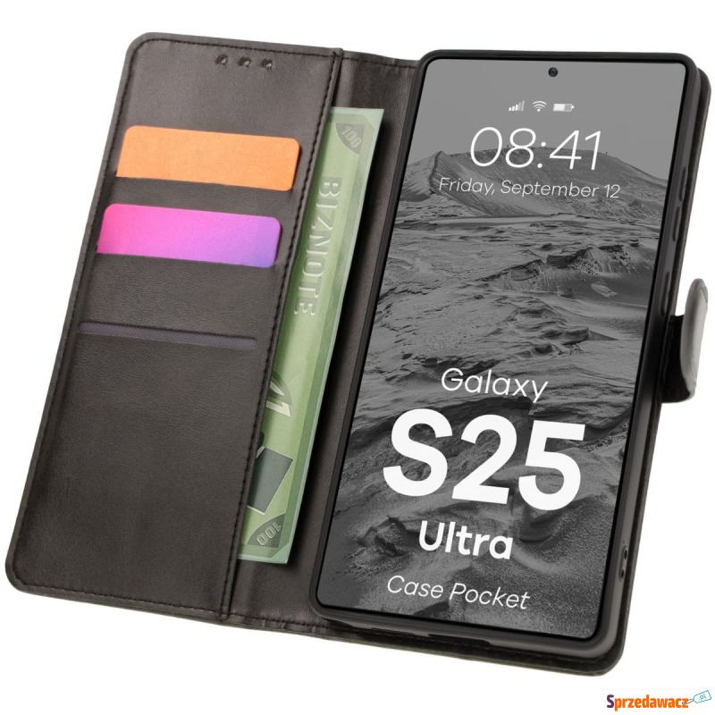 Etui z klapką Bizon Case Pocket do Galaxy S25... - Etui na smartfony - Kalisz