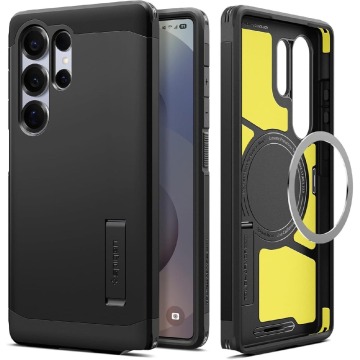 Etui Spigen Tough Armor Mag do MagSafe do Galaxy S25 Ultra, czarne