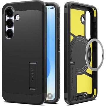Etui Spigen Tough Armor Mag do MagSafe do Galaxy S25, czarne