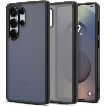 Etui Spigen Ultra Hybrid do Galaxy S25 Ultra, półprzezroczysto-czarne