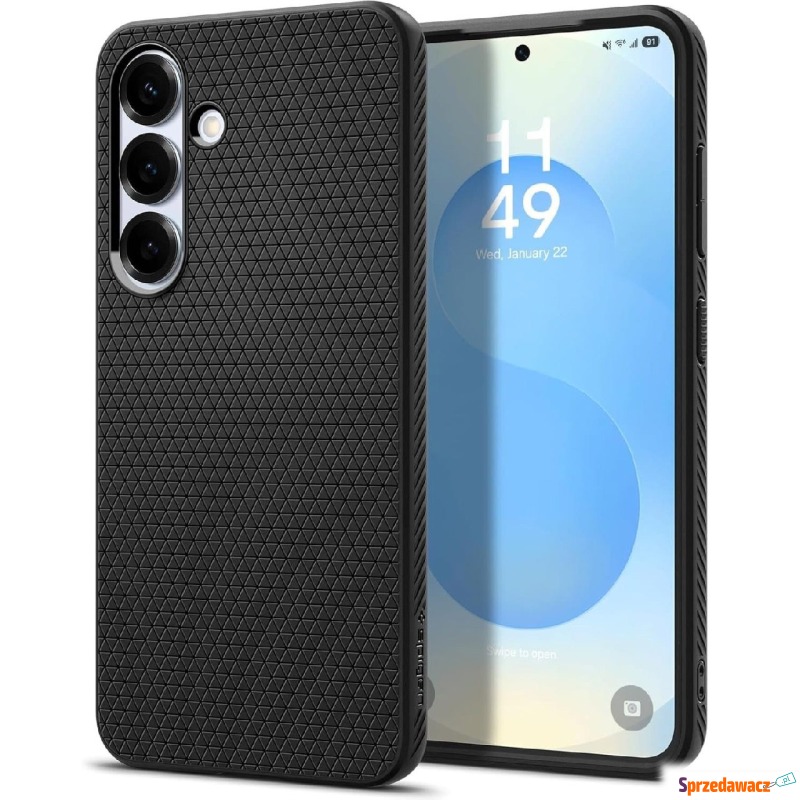 Etui Spigen Liquid Air do Galaxy S25, czarne - Etui na smartfony - Piła