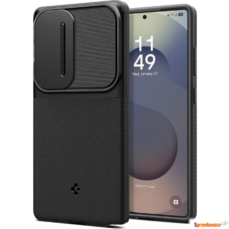 Etui Spigen Optik Armor do Galaxy S25 Ultra, czarne - Etui na smartfony - Bytom