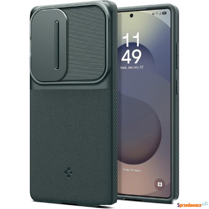 Etui Spigen Optik Armor do Galaxy S25 Ultra, zielone - Etui na smartfony - Dąbrowa Górnicza