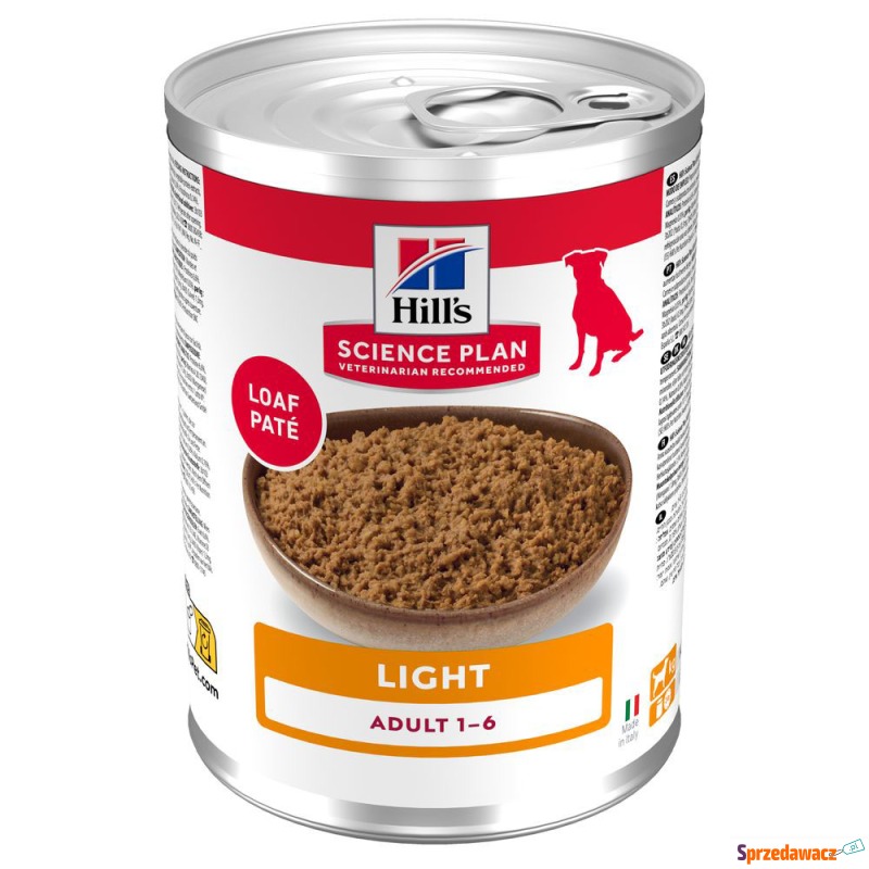 Hill's Science Plan Adult 1–6 Light - Kurczak,... - Karmy dla psów - Ciechanów