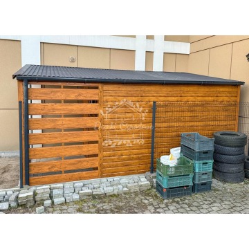 Schowek - domek ogrodowy 2,5x4m + wiata 1,5 m... - Altany, domki, namioty - Malbork - zdjęcie 4