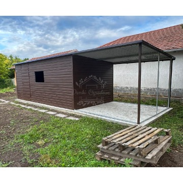 Schowek - domek ogrodowy 6x3m - wiata 3m - dr... - Altany, domki, namioty - Rybnik - zdjęcie 4