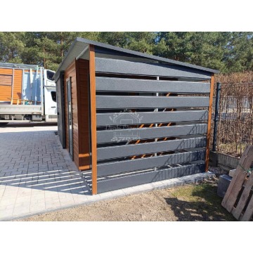 Schowek - domek ogrodowy 4,4x2,5m + wiata 1,1x2,5m... - Altany, domki, namioty - Tarnów - zdjęcie 2