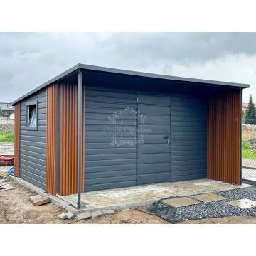 Schowek - domek ogrodowy 4x3m - wiata 4x1m -... - Altany, domki, namioty - Gniezno - zdjęcie 4