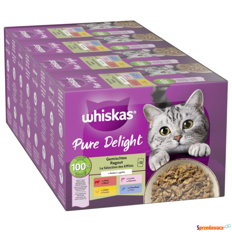 Multipak Whiskas Pure Delight saszetki 48 x 85... - Karmy dla kotów - Gołków