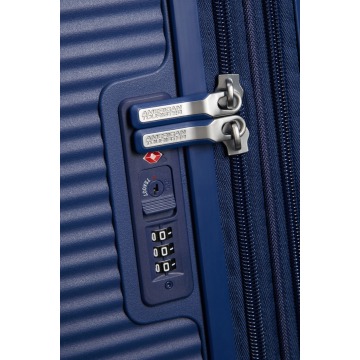 Walizka kabinowa American tourister Soundbox 55cm powiększana Midnight Navy