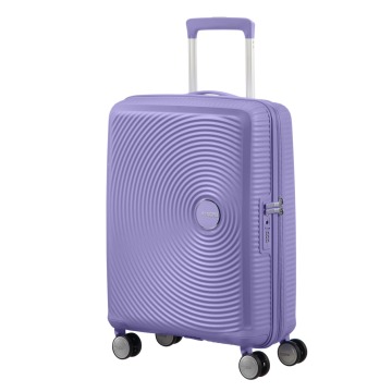 Walizka kabinowa American tourister Soundbox 55cm powiększana Lavender