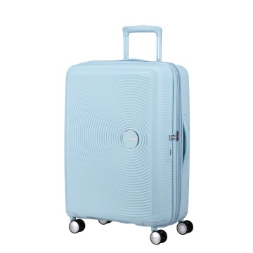 Walizka American tourister Soundbox 67cm powiększana Pastel Blue