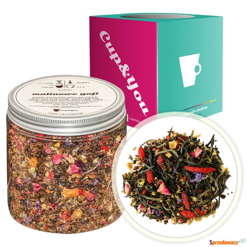 Herbata biała MALINOWE GOJI liściasta sypana... - Herbata, Yerba Mate - Chorzów