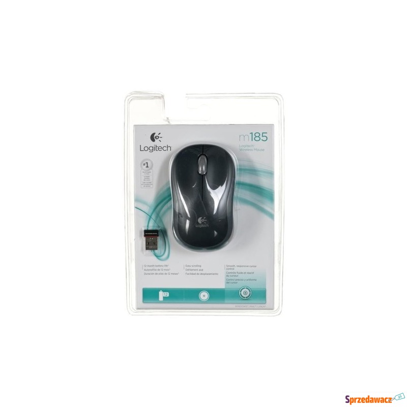 Mysz Logitech M185 910-002235 (optyczna; 1000... - Myszki - Katowice