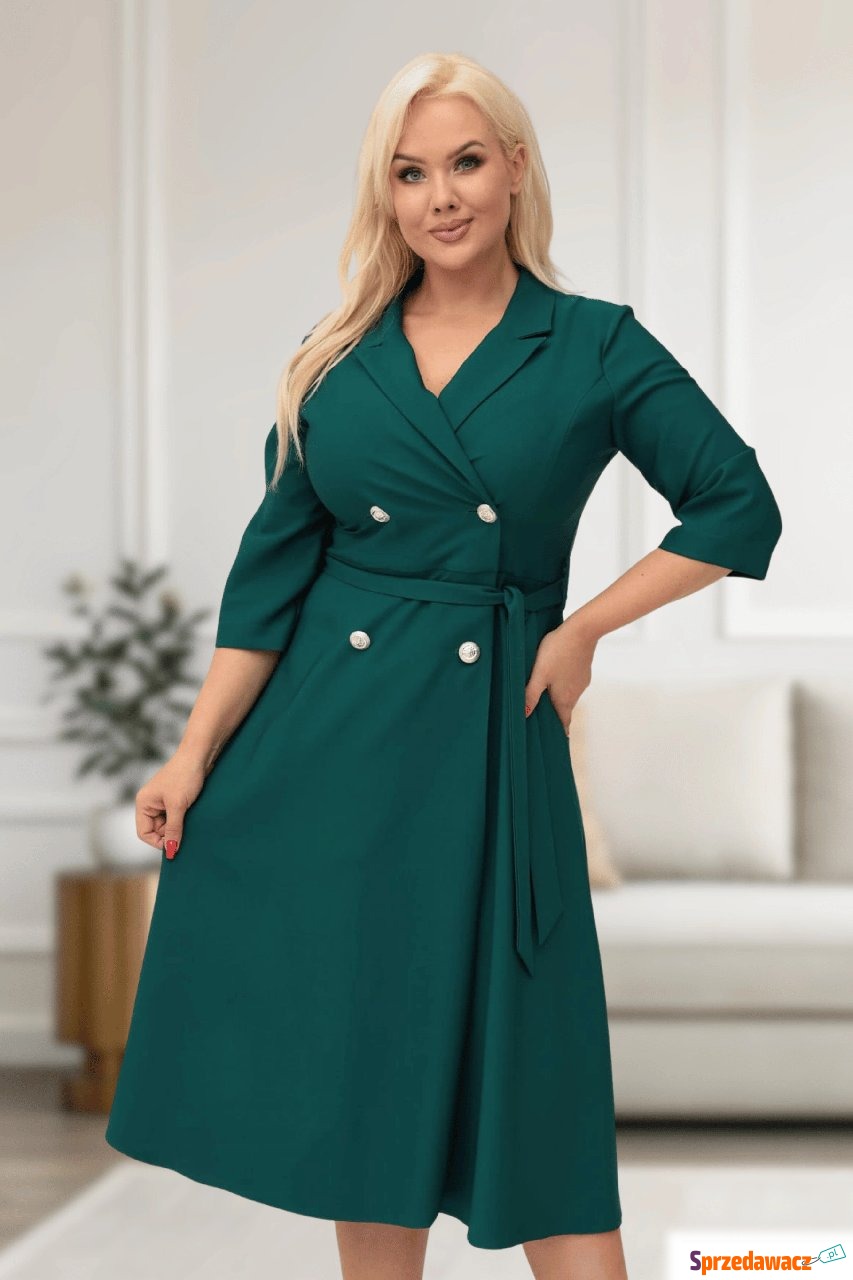 Elegancka żakietowa sukienka M...