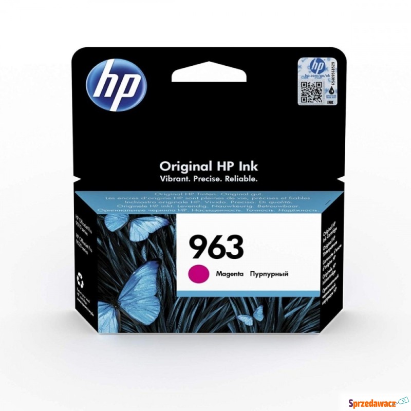 Oryginalny tusz HP 963 purpurowy...