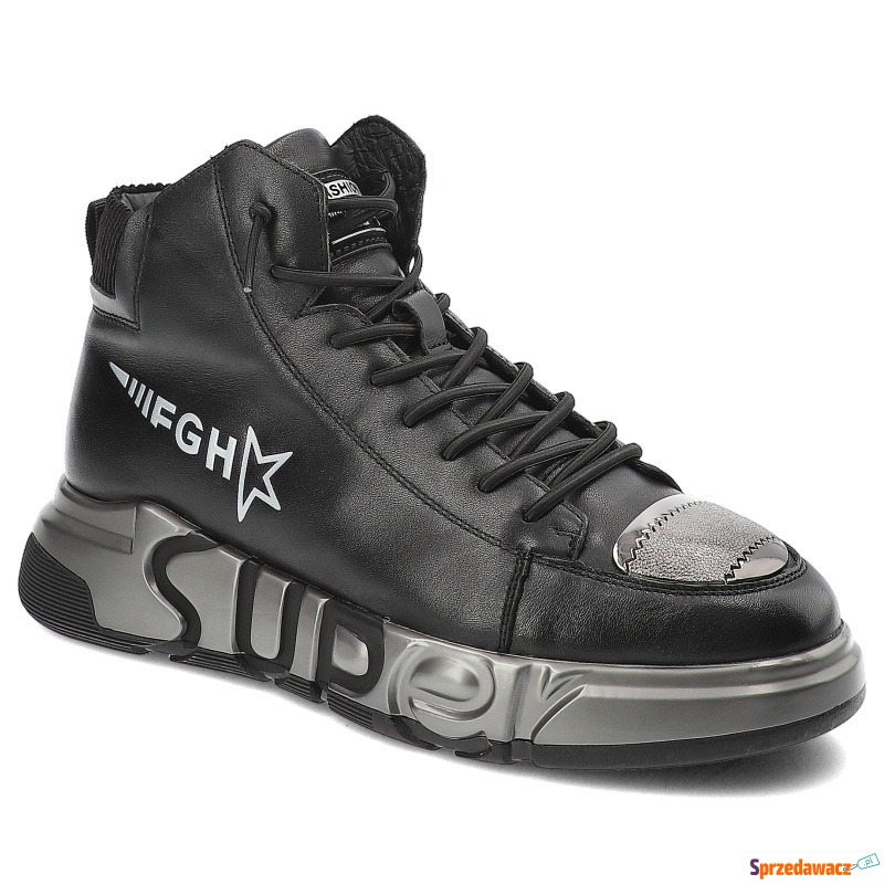 Czarne Sneakersy John Doubare...