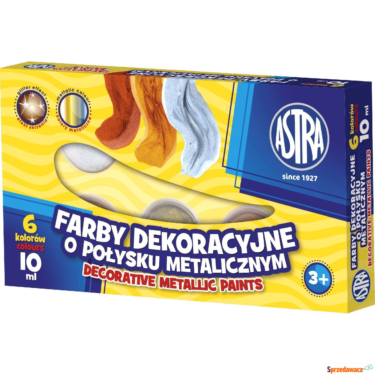 Farby plakatowe 6 kolorów 10ml...