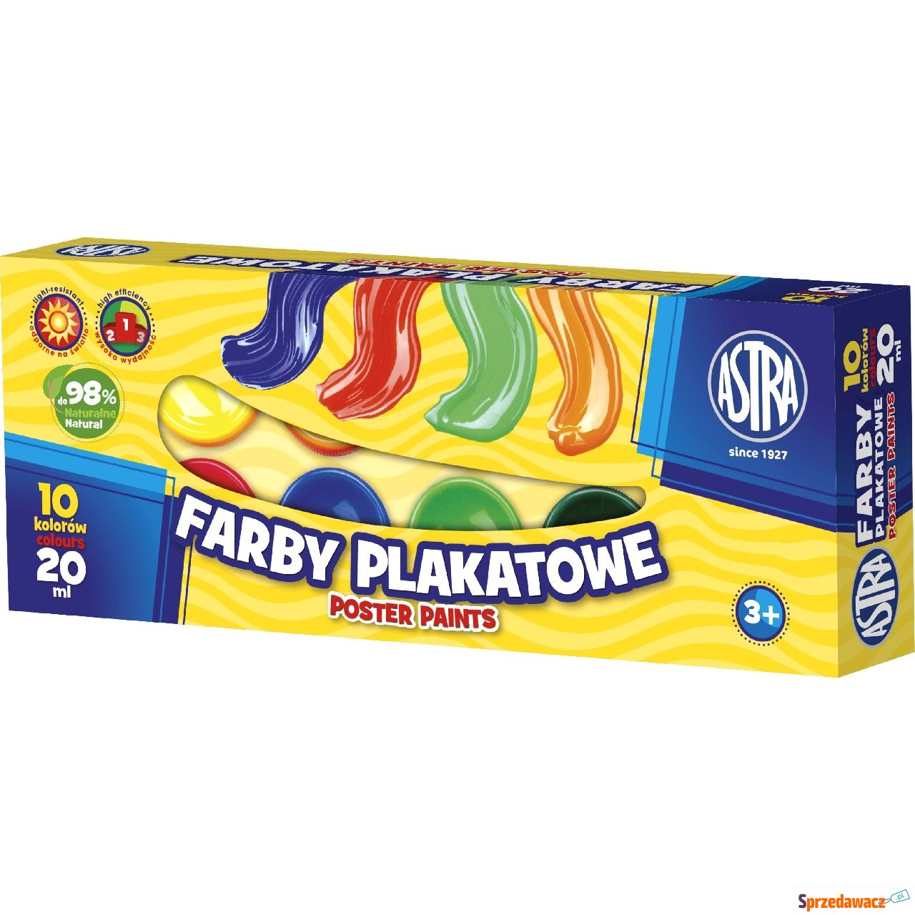 Farby plakatowe Astra 10kol 20ml