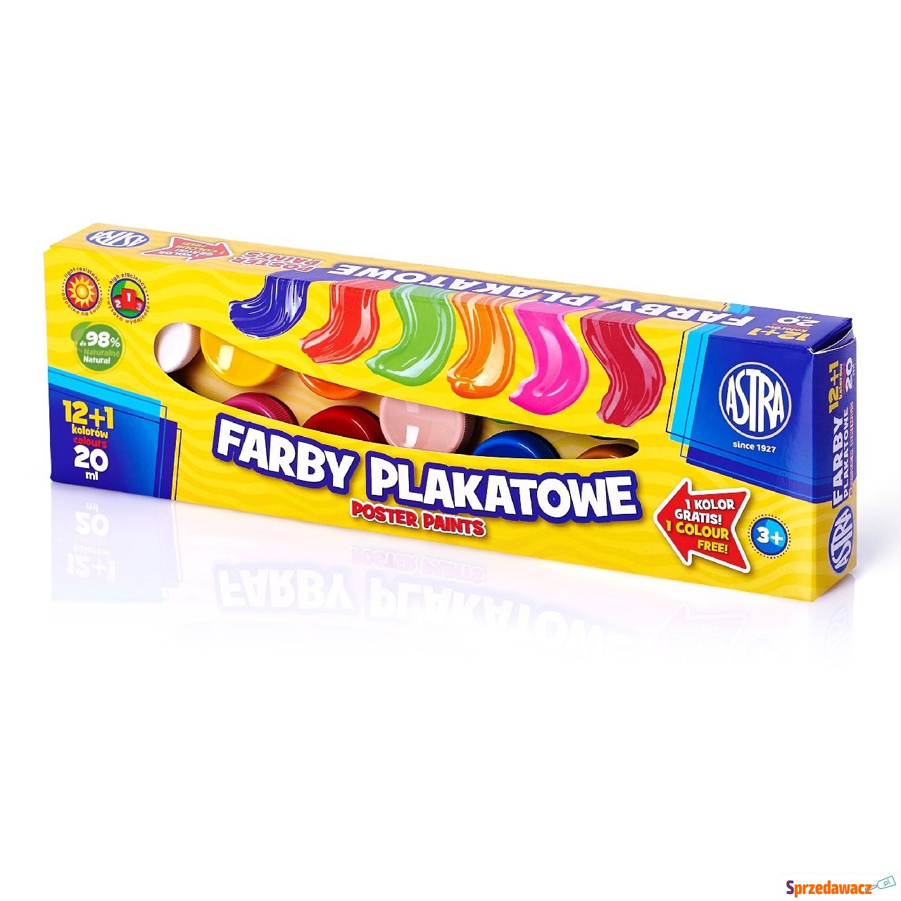 Farby plakatowe Astra 12+1 kolor...