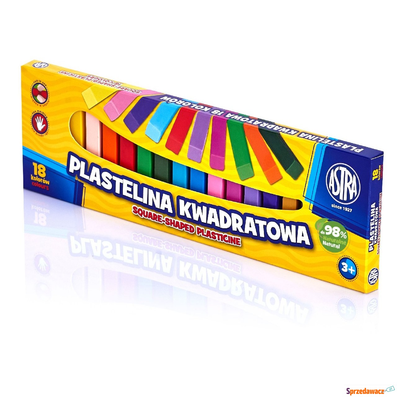 Plastelina 18 kolor kwadratowa...
