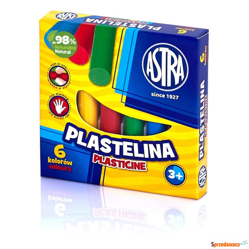 Plastelina 6 kolorów Astra