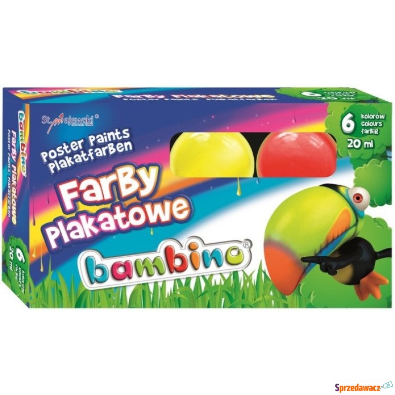 Farby plakatowe 6 kolorów 20ml...