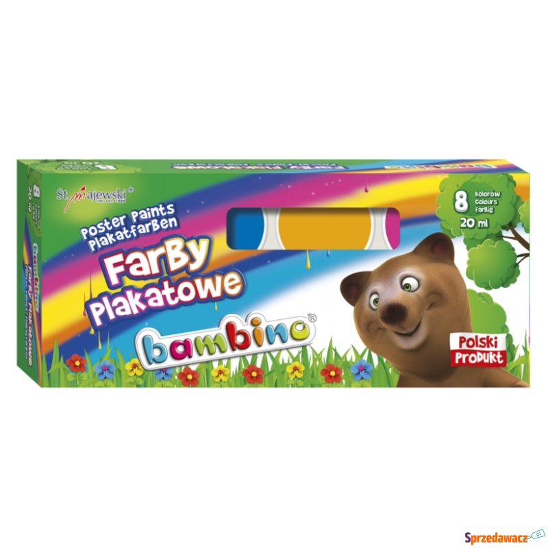 Farby plakatowe 8 kolorów 20ml...