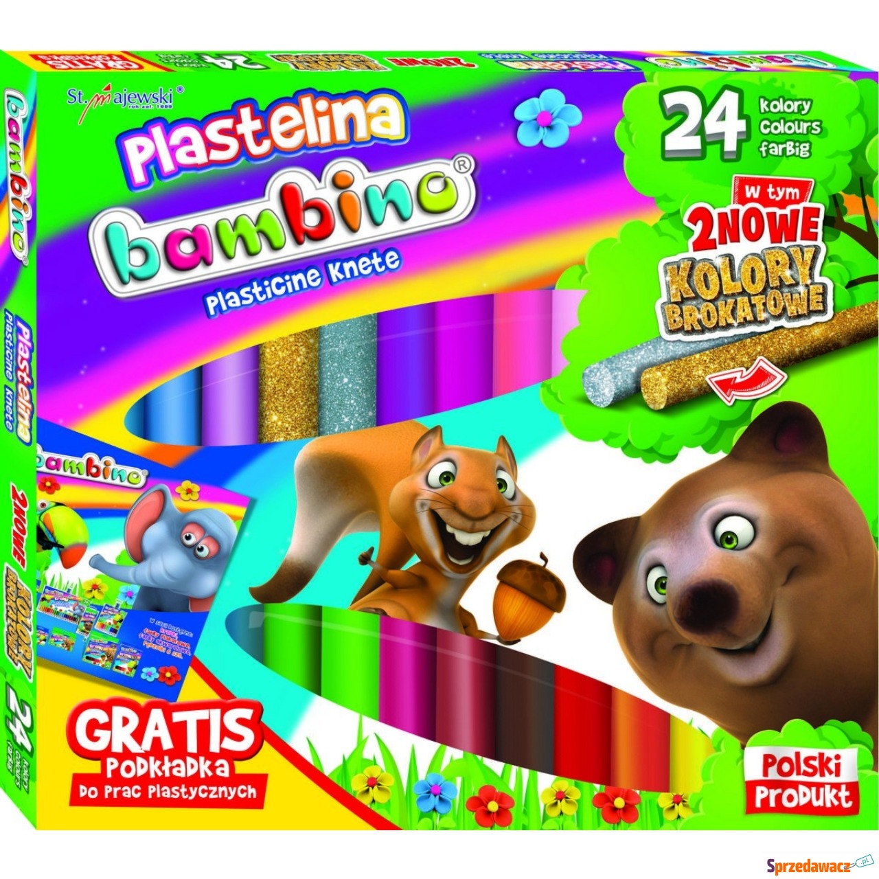 Plastelina 24 kolorów Bambino