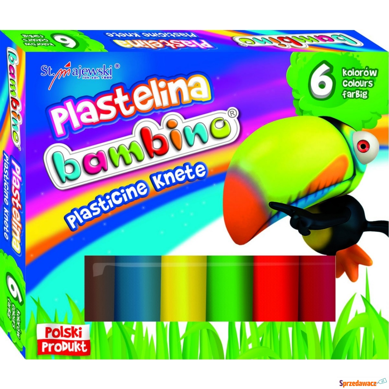 Plastelina 6 kolorów Bambino