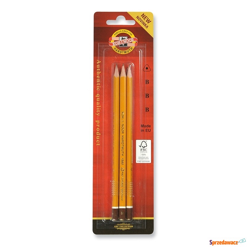 KIN OŁÓWEK GRAFITOWY B 1580/ 3...