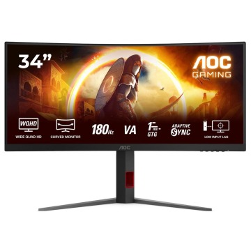 AOC CU34G4 - 180Hz | UWQHD | 34'' | Fast VA | 0.5ms
