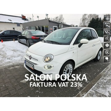 Fiat 500 - Od 600zł m-cBezwpłaty! 2021SalonPolska#1wł#Bezwypadkowy#Vat23%