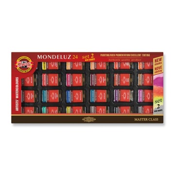 KIN FARBY AKWARELOWE MONDELUZ 01636/3 II 8 G.  24 KOLORY