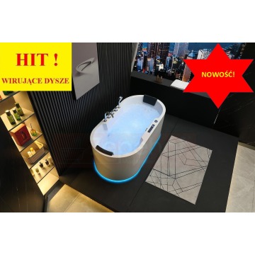 Wirujące dysze Wanna z hydromasażem BZX-675 prostokątna 170cmx850cmx60cm z podgr