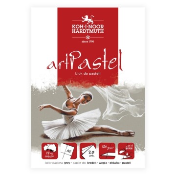 KIN BLOK DO PASTELI  ARTPASTEL  GREY  A5 20 ARK. 180 G.