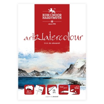 KIN BLOK AKWARELOWY ART WATERCOLOUR A4 12 ARK. 300 G.