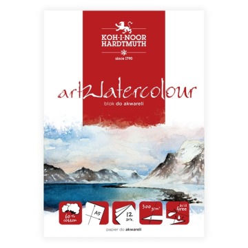 KIN BLOK AKWARELOWY ART WATERCOLOUR A5 12  ARK. 300 G.