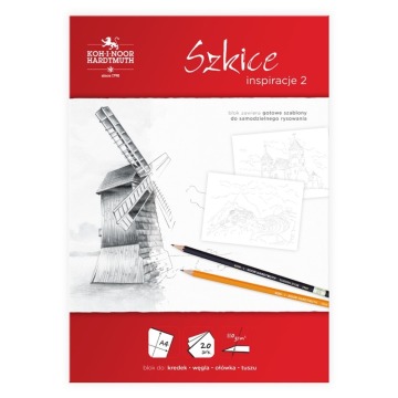 KIN BLOK INSPIRACJE2 - SZKICE A4, 20 ARK.110 G.