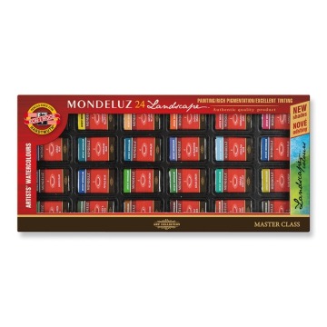 KIN FARBY AKWARELOWE MONDELUZ 01636/1  8 G.  24 KOL. KRAJOBRAZ