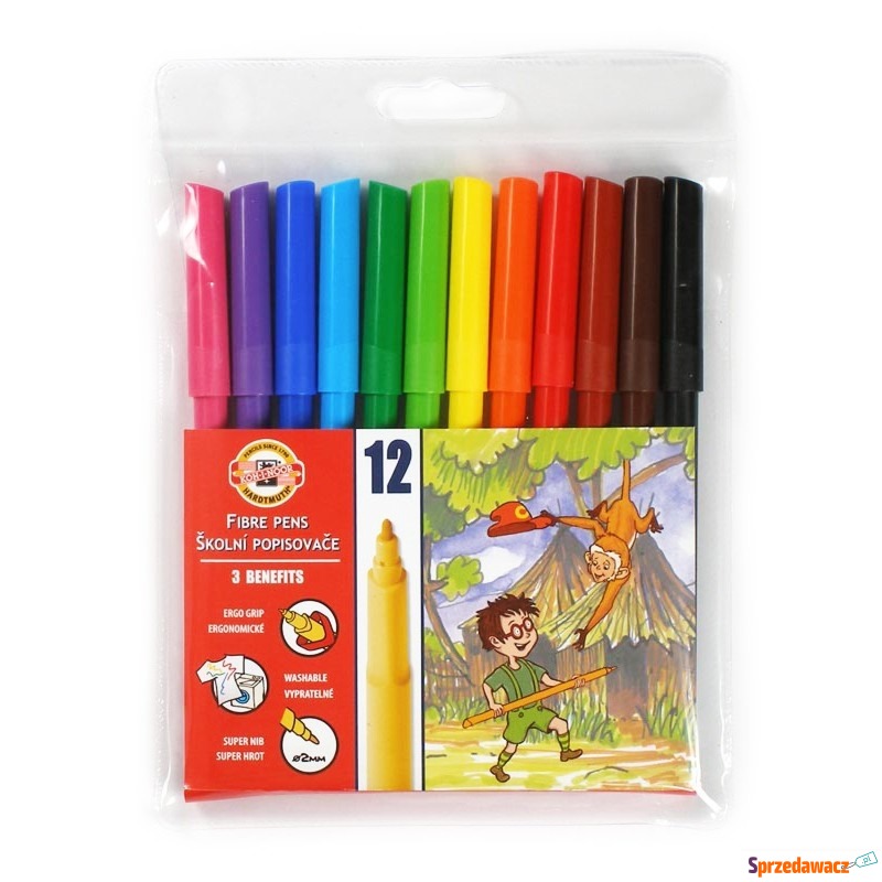 KIN FLAMASTRY 7710/2AB 12 KOLORÓW - Pozostałe art. szkolne - Chorzów