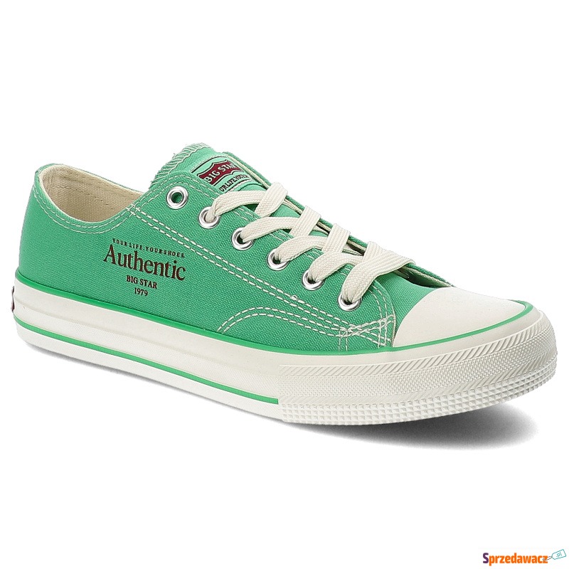 Zielone Trampki Big Star Sportowe Obuwie Unisex - Buty sportowe miejskie... - Brzeg