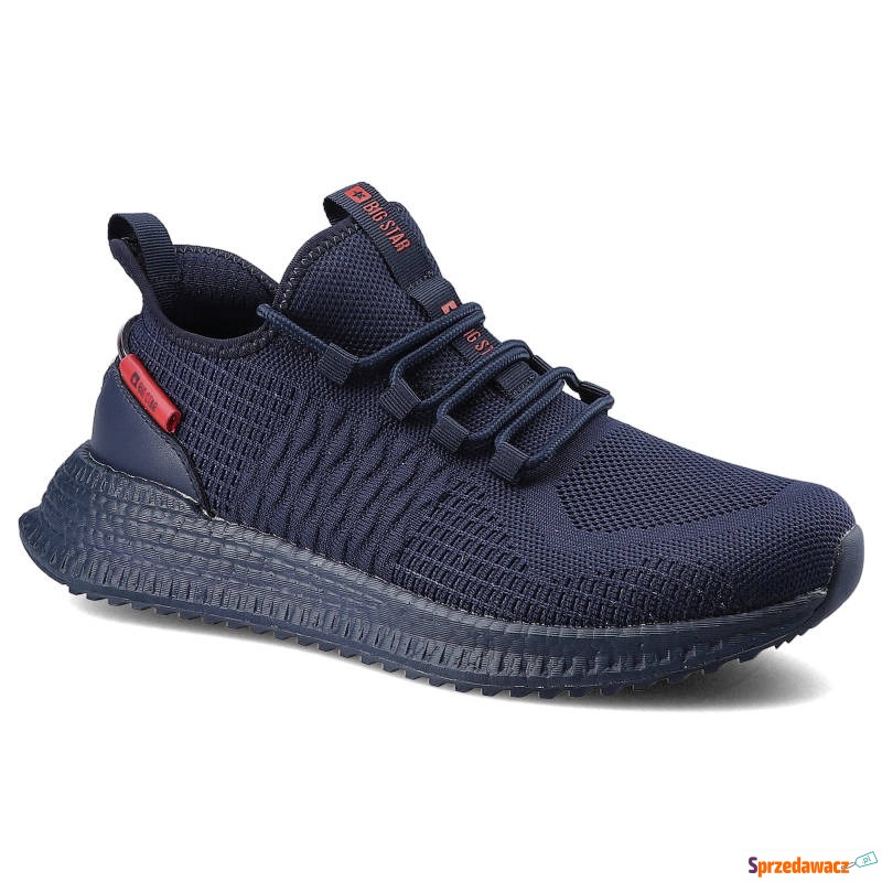 Sneakersy męskie Big Star, materiał tekstylny... - Buty sportowe miejskie... - Zamość