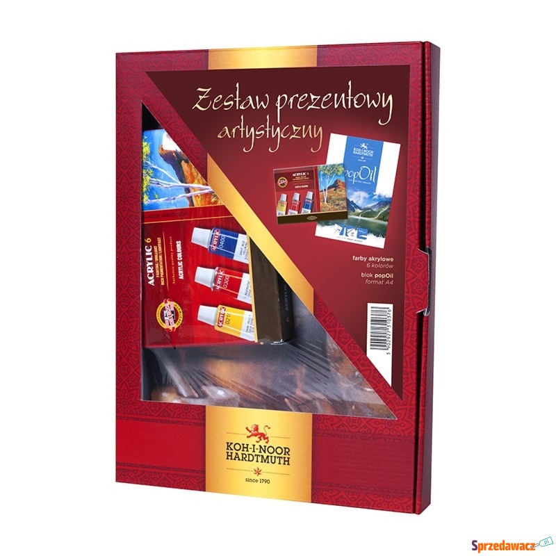 KIN ZESTAW DO MALOWANIA FARBY AKRYLOWE 162701... - Pozostałe art. szkolne - Opole