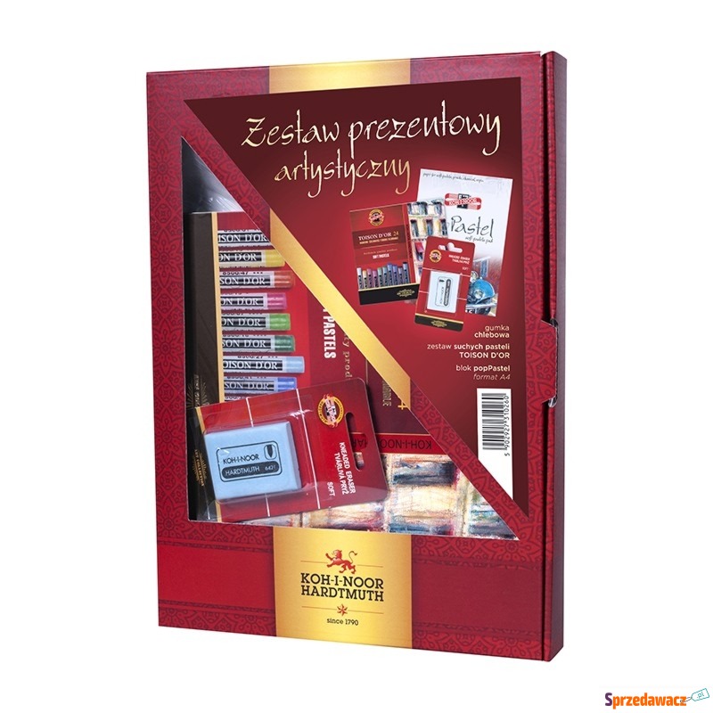 KIN ZESTAW DO MALOWANIA: PASTELE SUCHE 8514 +... - Pozostałe art. szkolne - Dąbrowa Górnicza