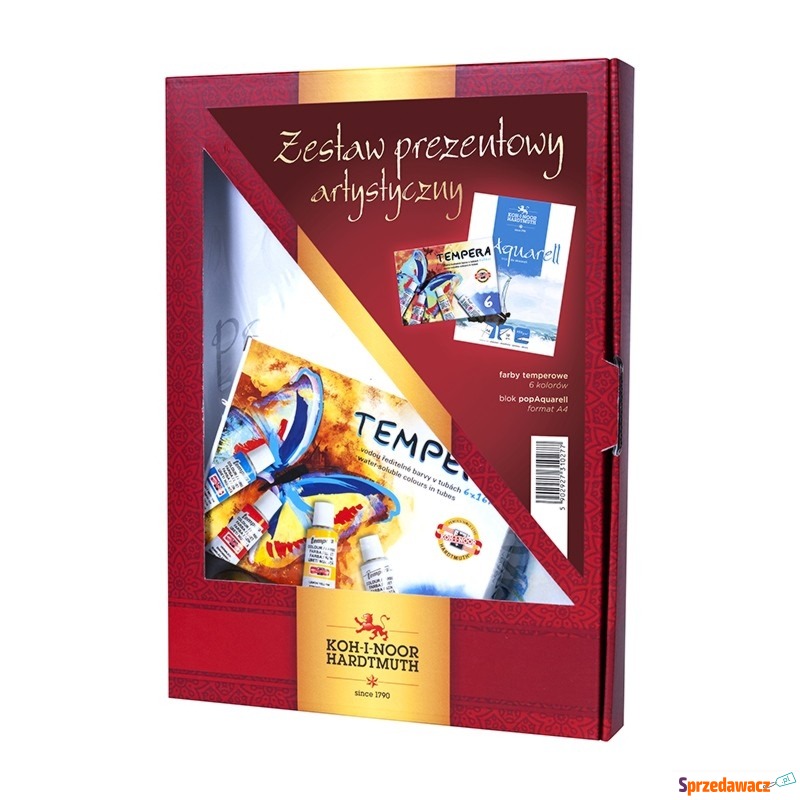 KIN ZESTAW DO MALOWANIA FARBY TEMPERY 162547 +... - Pozostałe art. szkolne - Bielsko-Biała