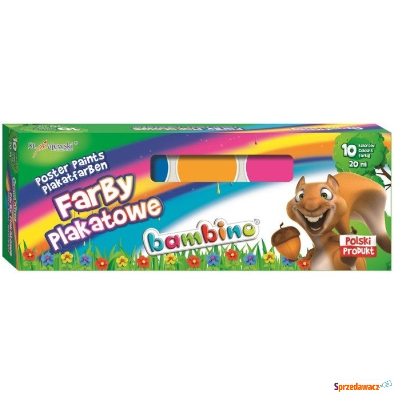 Farby plakatowe 10 kolorów 20ml standard - Artykuły papiernicze... - Białystok