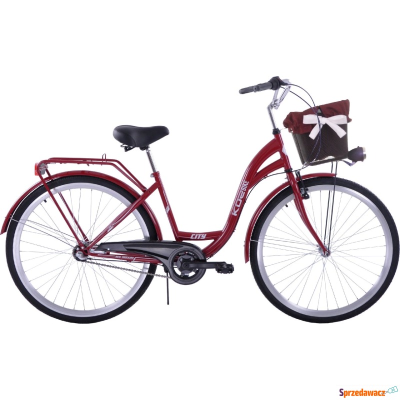 Kozbike Rower miejski 28 damski bordowy - Rowery miejskie - Toruń