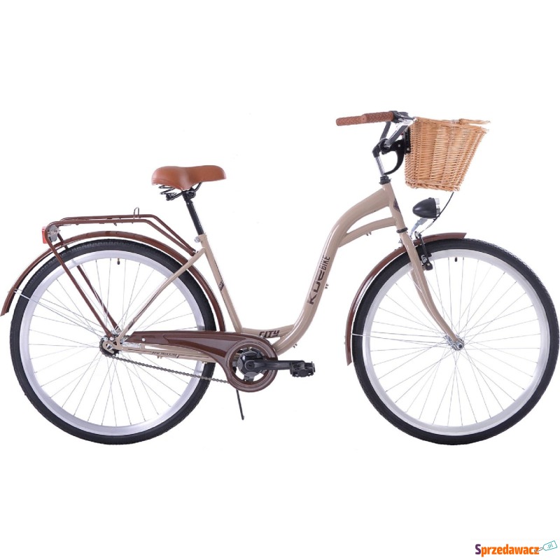 Kozbike (K29) Rower miejski damski 28 beżowo-... - Rowery miejskie - Płock