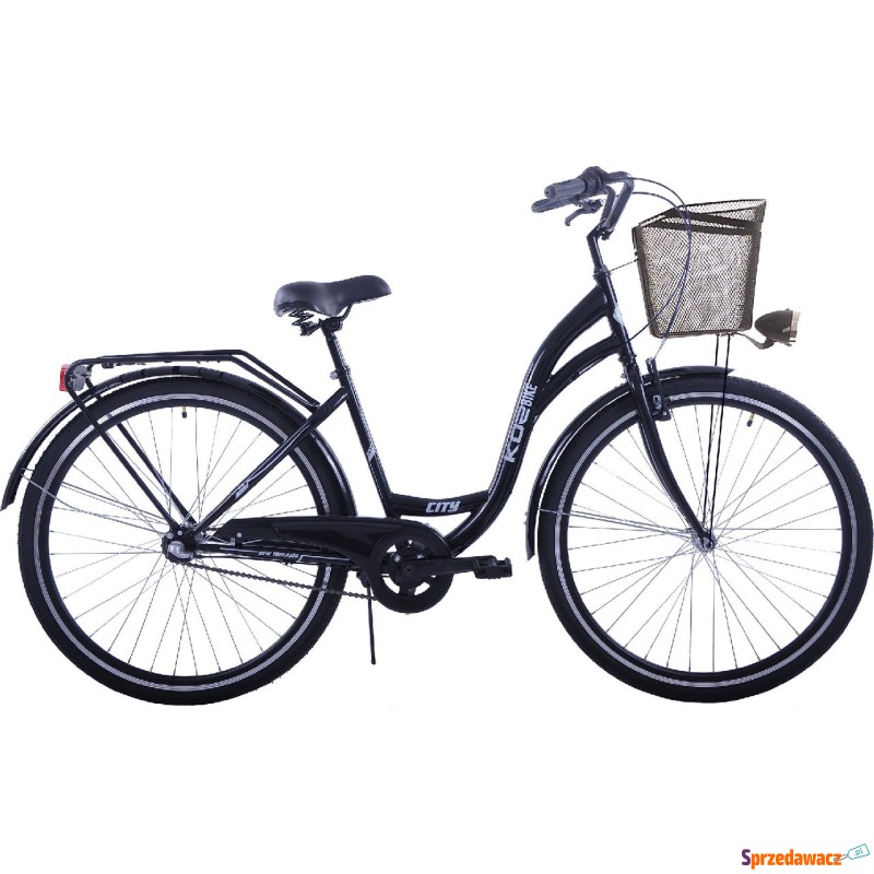 Kozbike Rower miejski 28 czarny wersja męska - Rowery miejskie - Radom
